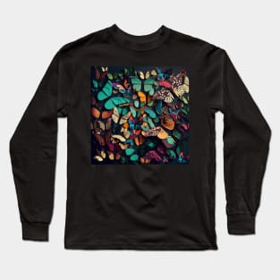 Colorful Butterflies Long Sleeve T-Shirt